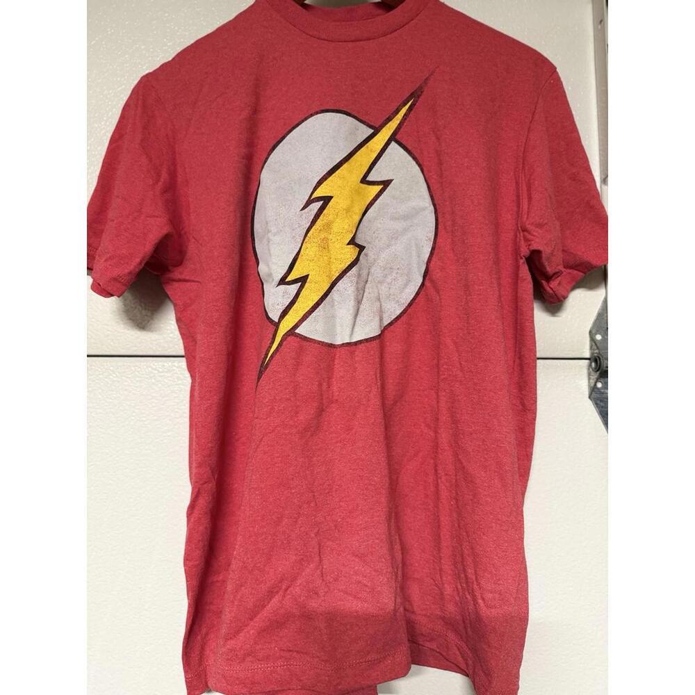 The Flash DC Comics Logo T-Shirt Red Graphic Tee Size L